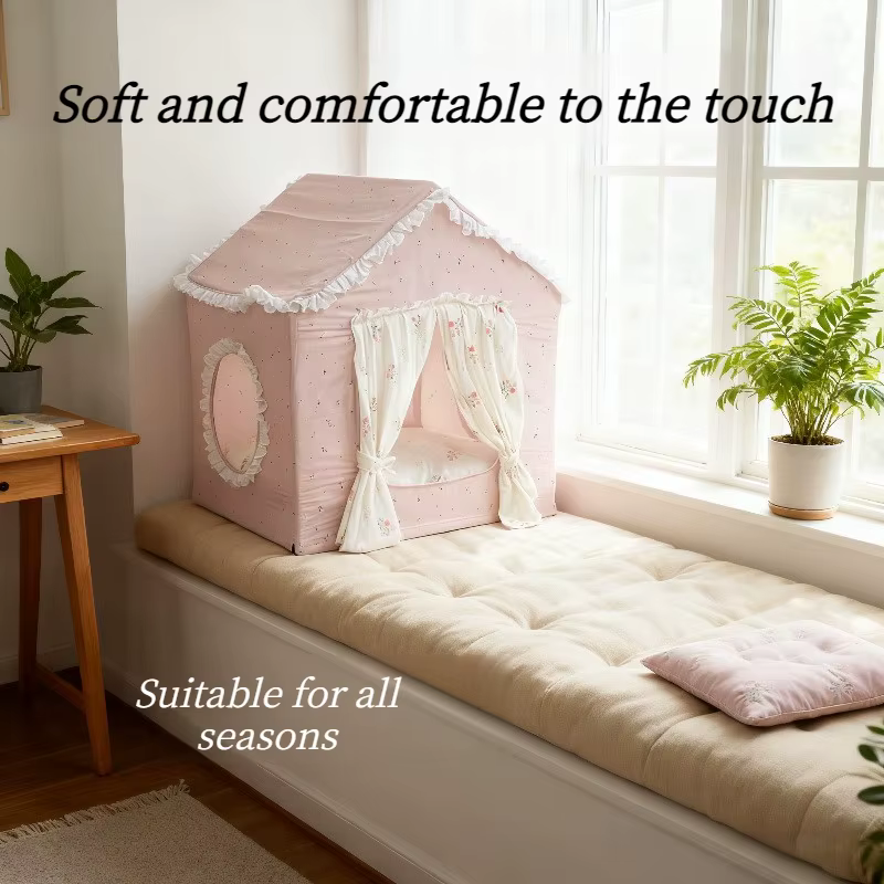 Cama tienda de campaña para gatos y perros - Princesa, 4 estaciones - imagen 2