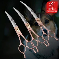 Tijeras Fenice JP440C para perros – Corte curvo profesional 7-8 pulgadas