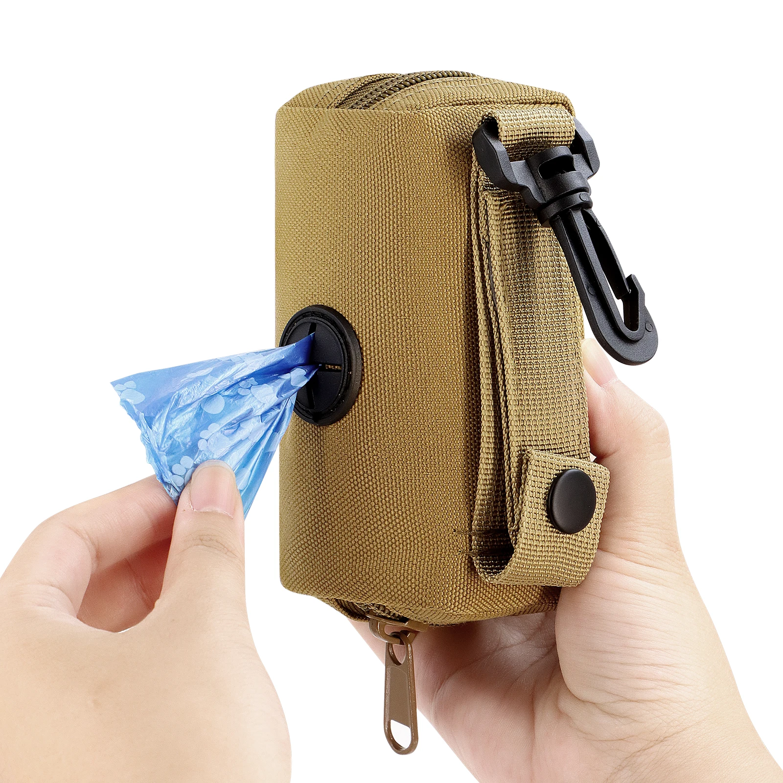 Accesorio de entrenamiento multifuncional para mascotas, bolsa táctica de entrenamiento para perros con dispensador de bolsas para excrementos, bolsa para caminar para perros para entrenar a caminar - imagen 2