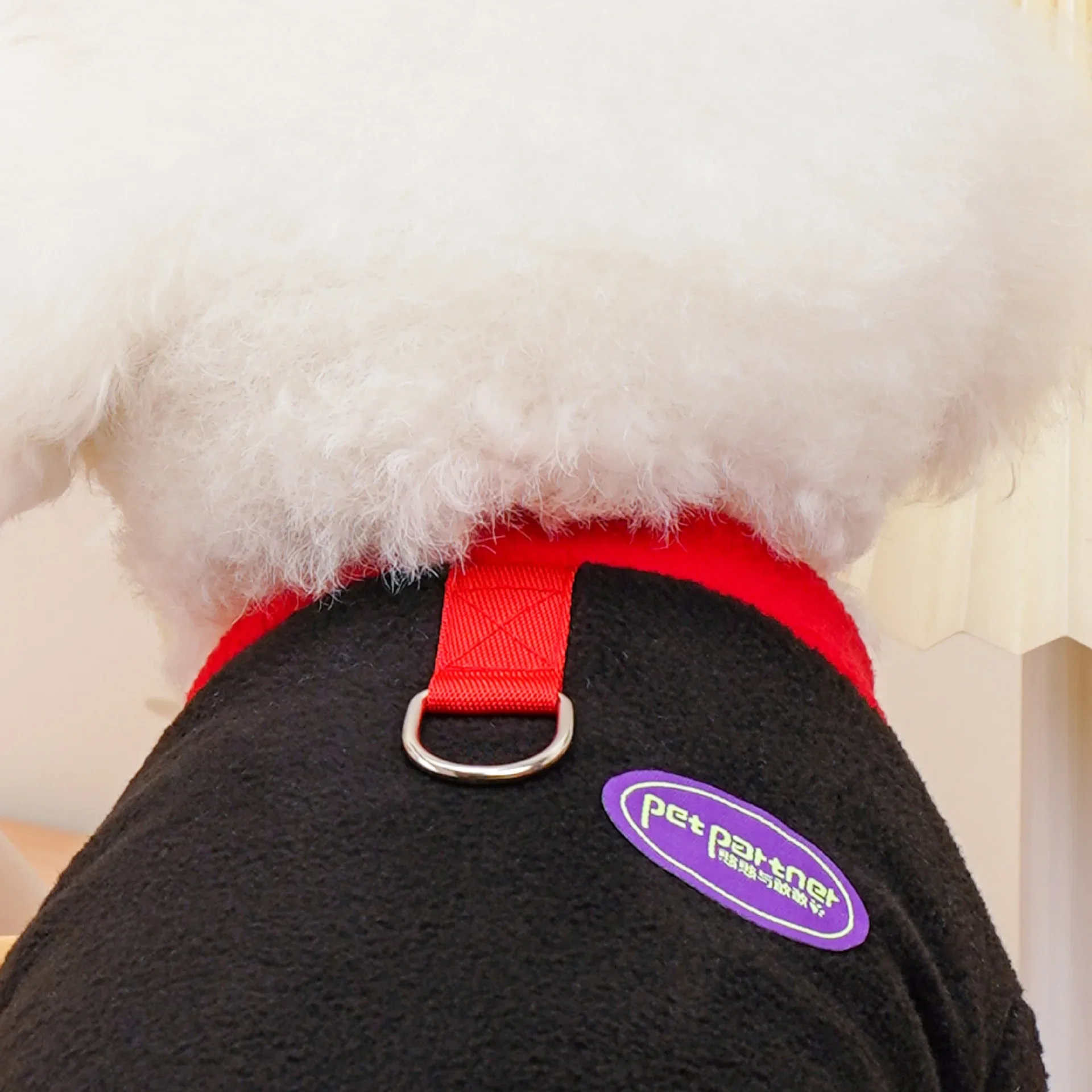 Otoño Invierno pantalones de cuatro patas contrastantes mono para mascotas ropa para perros pequeños chaqueta de retazos contrastantes oso de peluche perro pequeño - imagen 3