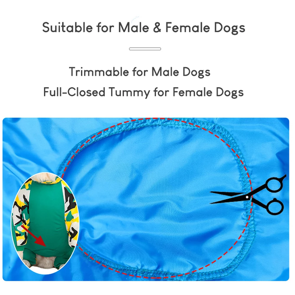 Abrigo de invierno para perros grandes, monos cálidos y gruesos impermeables para perros grandes, mono de nieve para mascotas con barriga completamente cerrada, ropa de camuflaje para exteriores - imagen 3