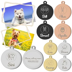 Etiqueta identificativa para perros y gatos, nombre grabado metálico
