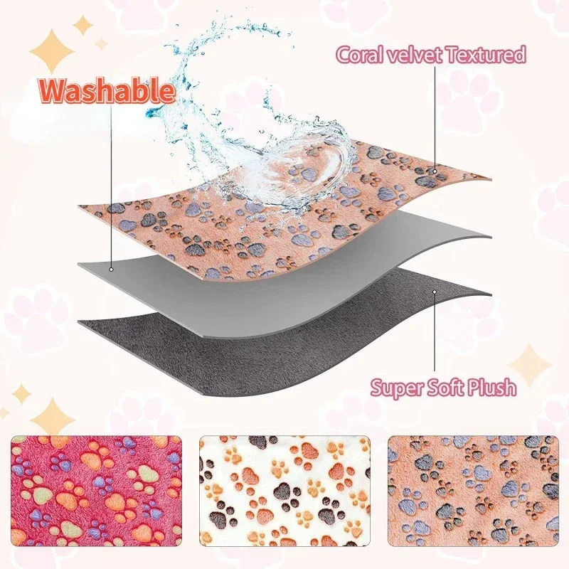 Alfombrilla suave para dormir para hámster, almohadilla para orinar para mascotas, manta para cachorros y gatitos, estera de cama de felpa para conejillo de indias, alfombrilla para animales pequeños para conejo y hámster - imagen 3