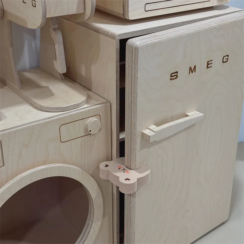 Manija de puerta de oso ins anticolisión, Tope de puerta de seguridad antipellizco para habitación de niños, artefacto de cierre de puerta de dormitorio para mascotas, 1/5 Uds. - imagen 4