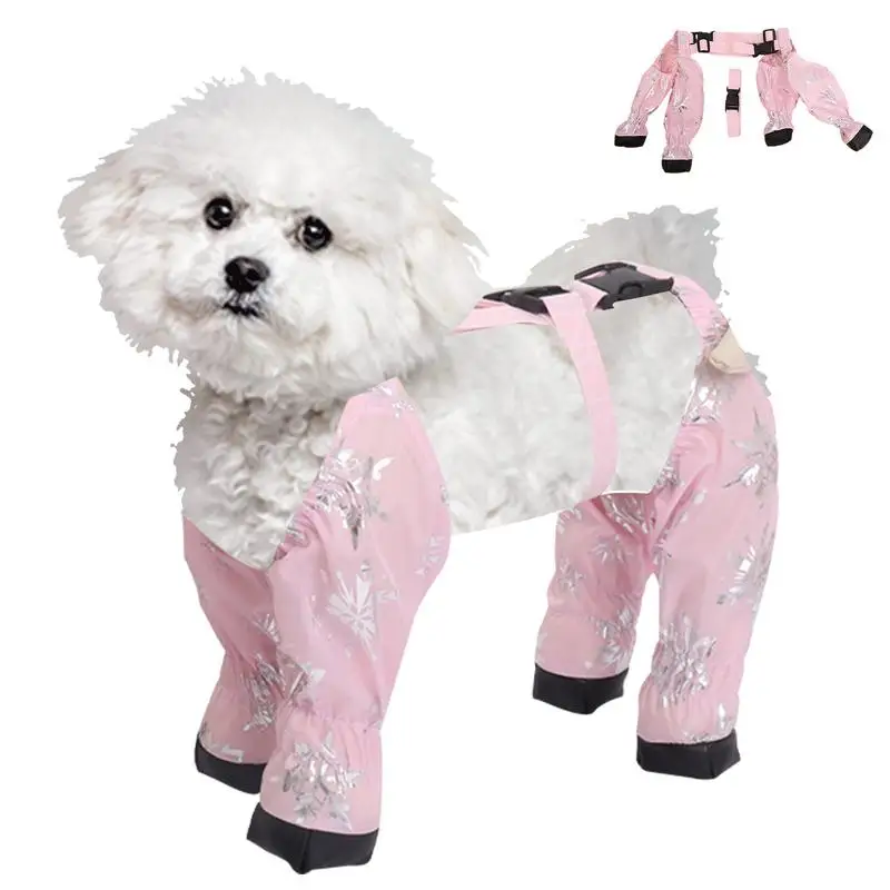 Botas impermeables para perros y gatos, zapatos para perros grandes y medianos, botas de nieve para el día de la nieve, Invierno