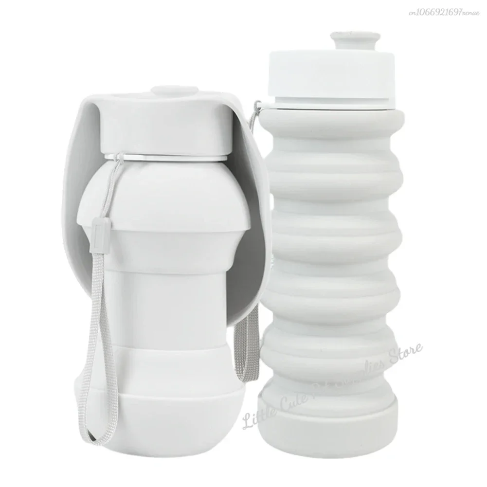 Botella de agua plegable de calidad alimentaria para mascotas, dispensador compacto a prueba de fugas para perros, taza de agua portátil desmontable de gran capacidad para perros - imagen 3