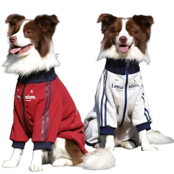 Abrigo para perro invierno con cuello alto talla mediana-grande