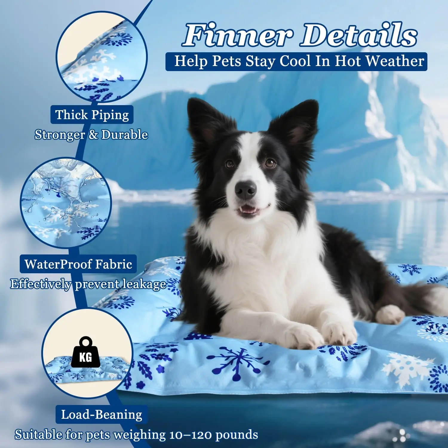 Alfombra refrescante para perros – portátil autorefrigerante y lavable - imagen 5