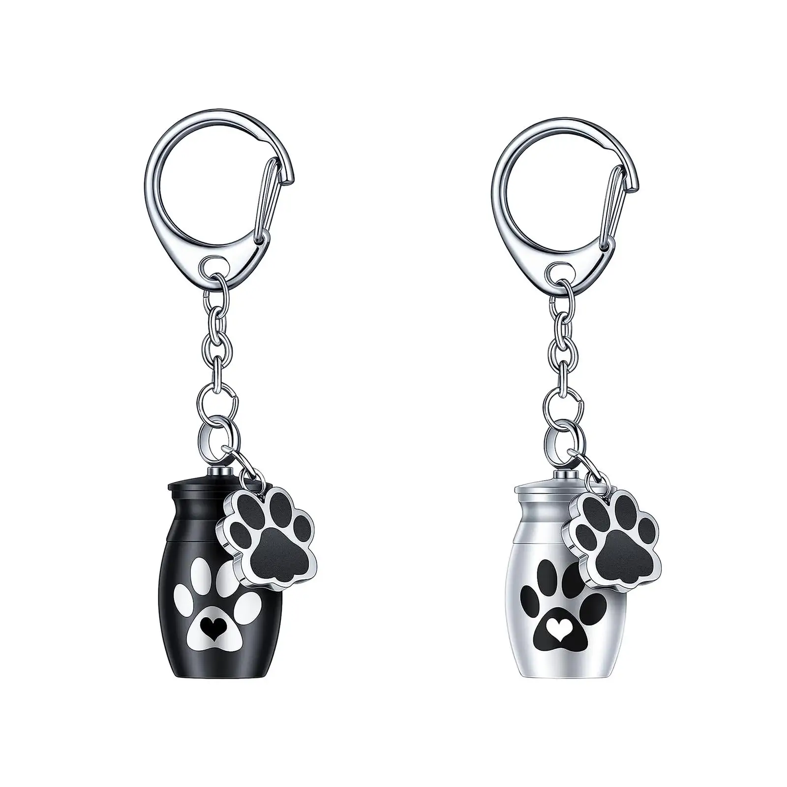 Aluminium Alloy Keychain Pet Urn Keep Precious Memories Lightweight for Funeral Memorials Pet Urn for Kitten Rabbit
