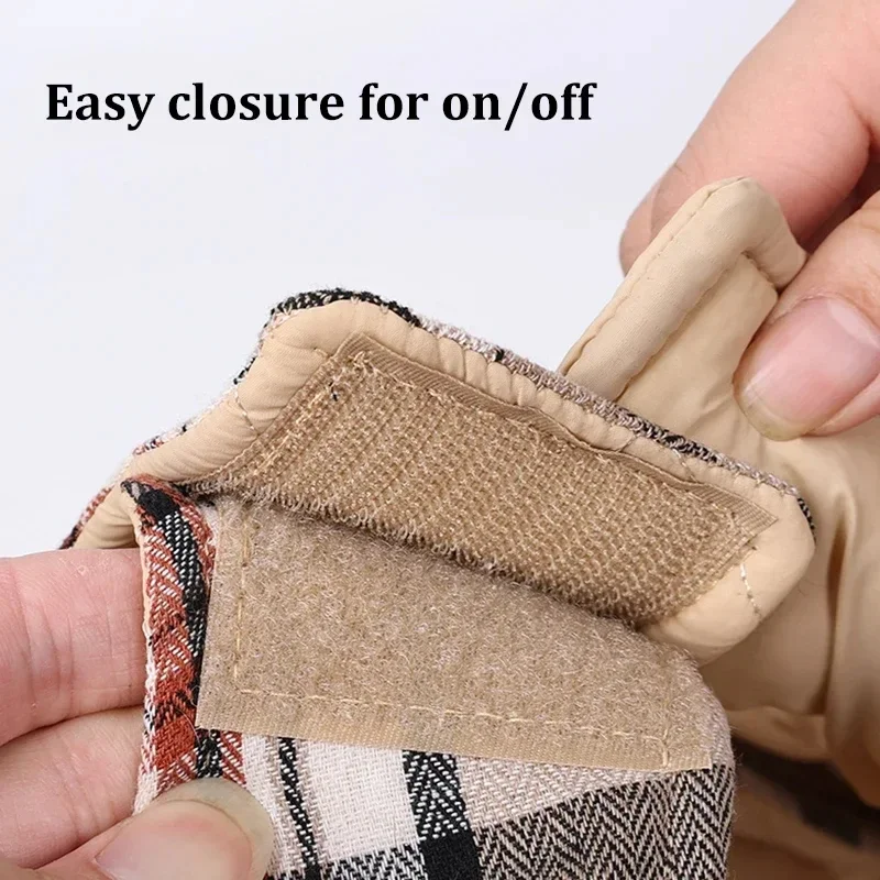 NONOR-Chaqueta de invierno para perros, ropa impermeable y acogedora para perros medianos y grandes, abrigo cálido para perros, disfraz de Labrador de Bulldog Francés - imagen 4