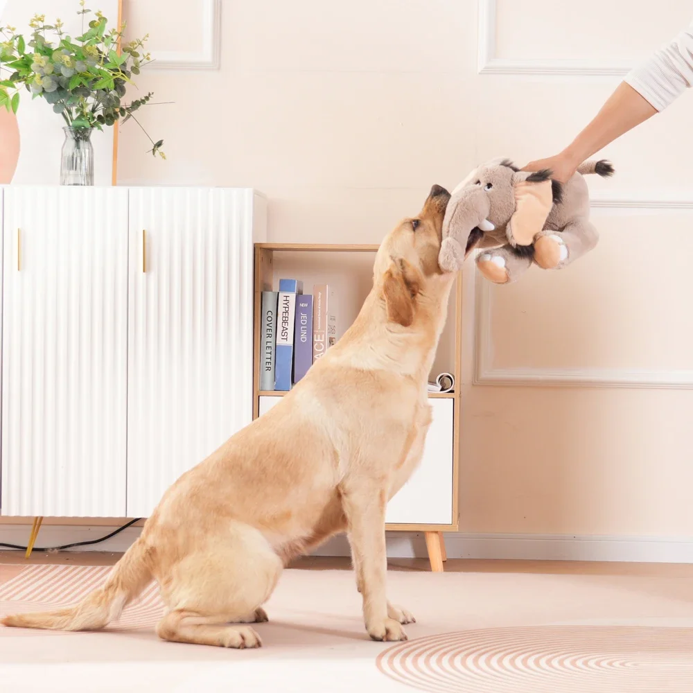 Animal relleno con latido del corazón para perros, ayuda calmante, juguete cómodo comportamental, ayuda para dormir, juguete para abrazar cachorros - imagen 4