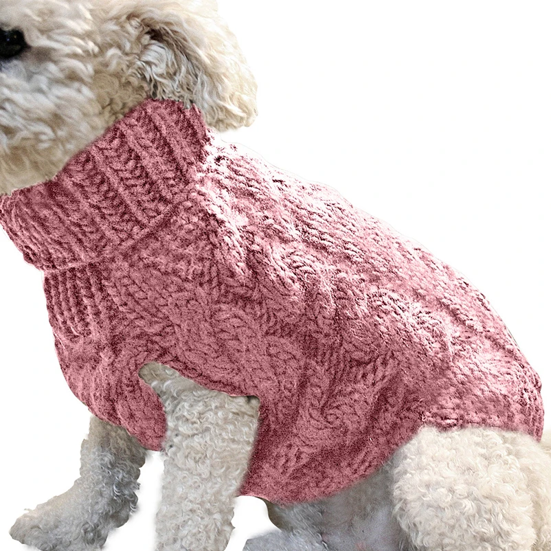 Suéteres para perros pequeños y medianos, ropa para gatos, chaleco cálido de invierno con cuello alto para mascotas, chaleco para Chihuahua, abrigo suave Yorkie, chaqueta de peluche - imagen 3