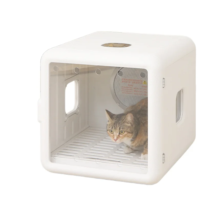 Caja de secado de pelo inteligente automática para mascotas, iones negativos, inteligente, viento natural, aseo, perro, gato