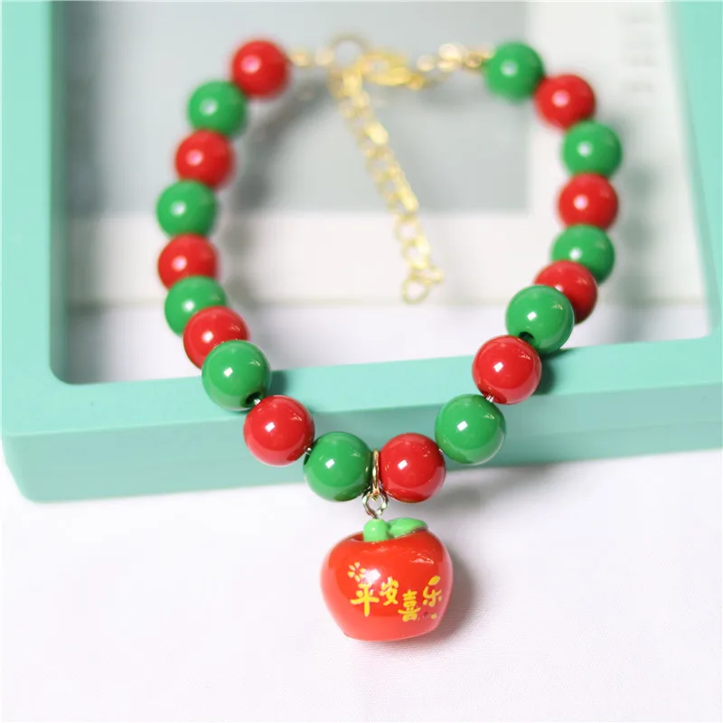 Collar de perlas con colgante de la suerte para perros y gatos - imagen 4
