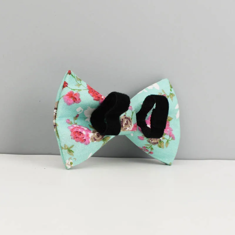 Collar de perro personalizado, conjunto de correa, collares de perro personalizados, Collar de perro de algodón suave con flores de lujo, correas, arnés, lazo flower08 - imagen 3