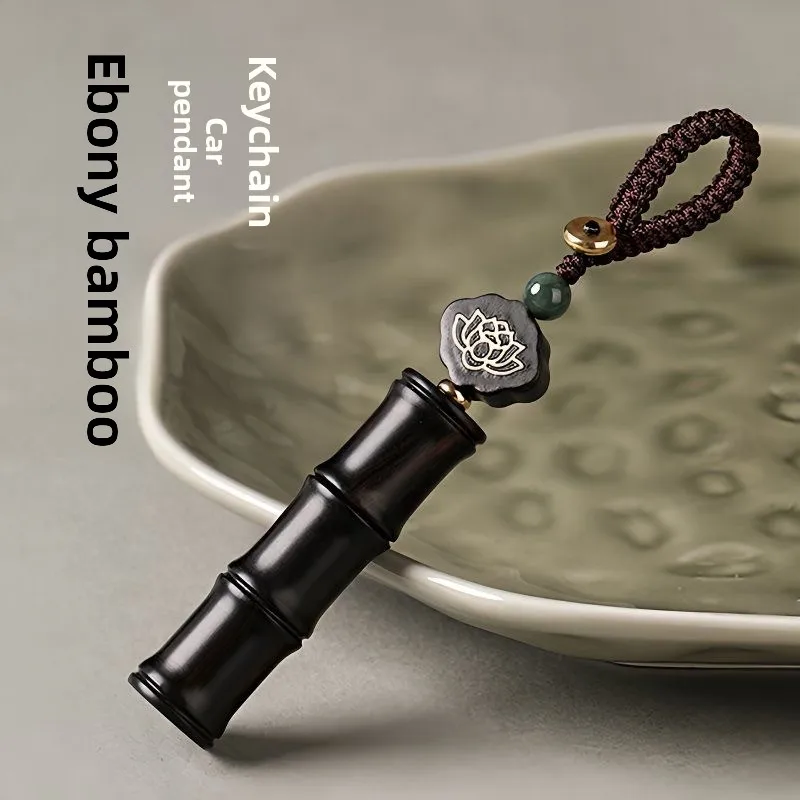 Llavero de almacenamiento de pelo de mascotas de bambú de ébano, cerradura de coche de almacenamiento de cenizas, adecuado para hombre de negocios que aman los mascotas, la carrera se eleva constante - imagen 4