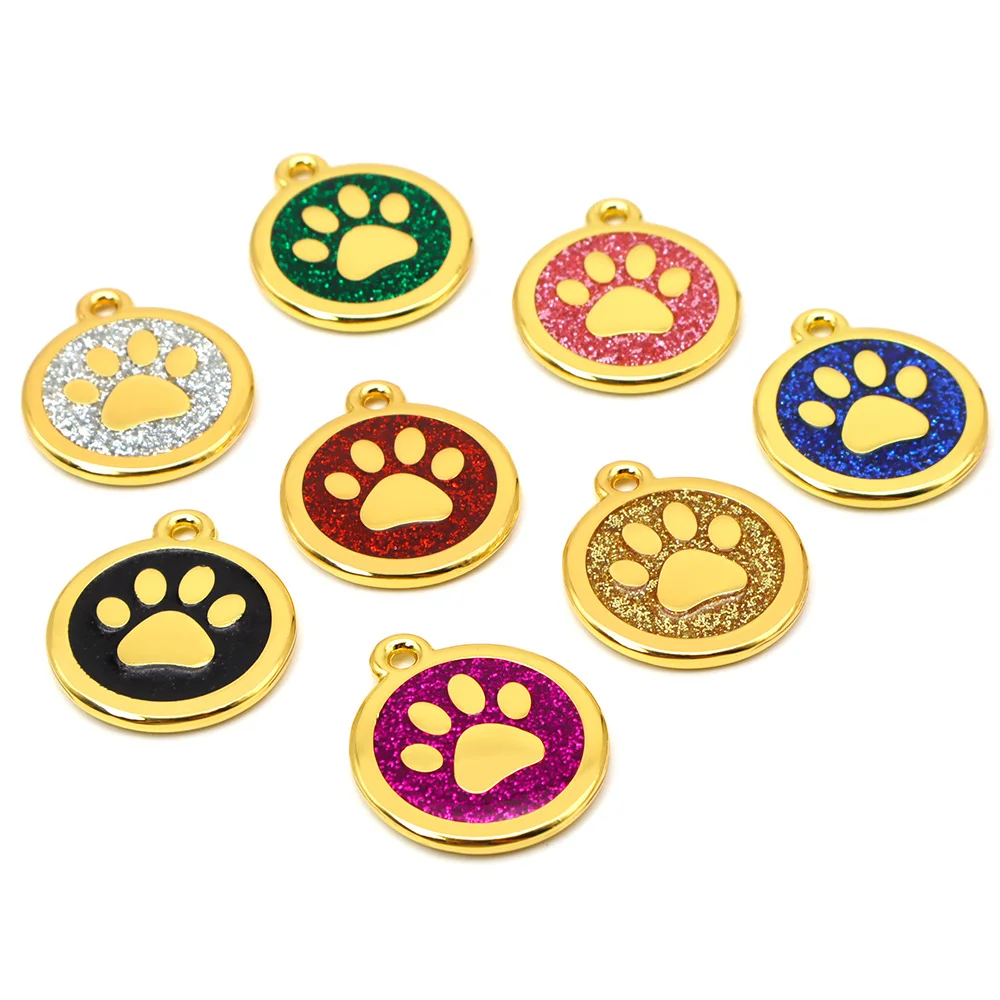 Placa de identificación de perro Tsg para mascotas, colgante antipérdida para Collar de pata Anmial personalizado, 100 piezas, venta al por mayor - imagen 4