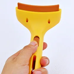 Cepillo peine con cuchilla para perros: removedor de pelo automático