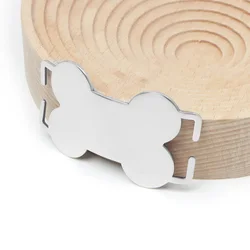 Placa de identificación para perro - Acero inoxidable, colgante