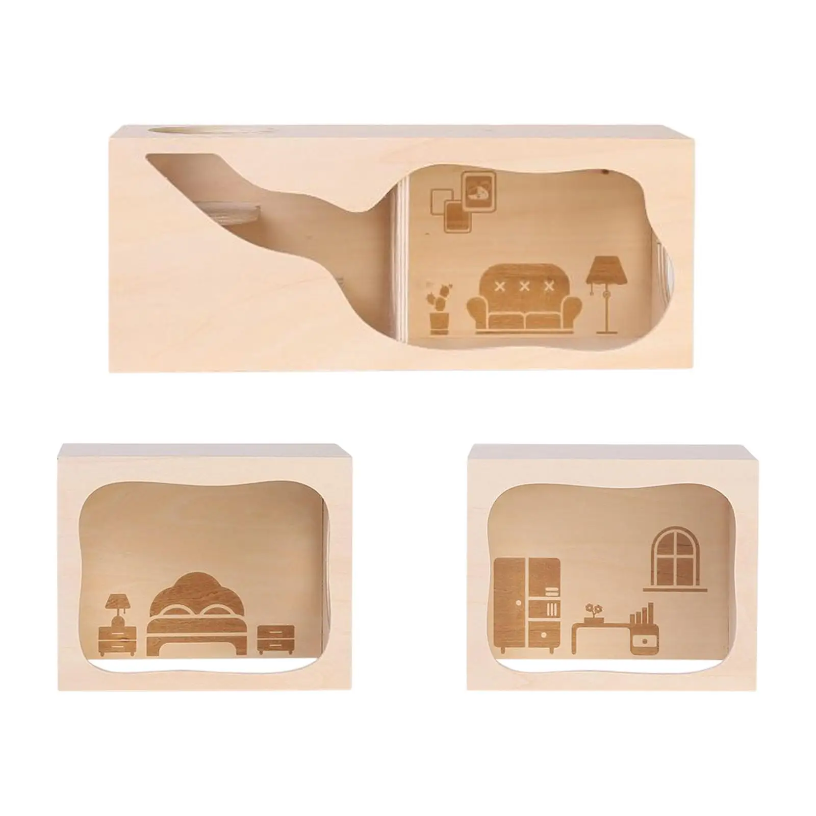 Hamster House Exploration Toy Cage Accessories Small Animals Pets Tunnel for Mice