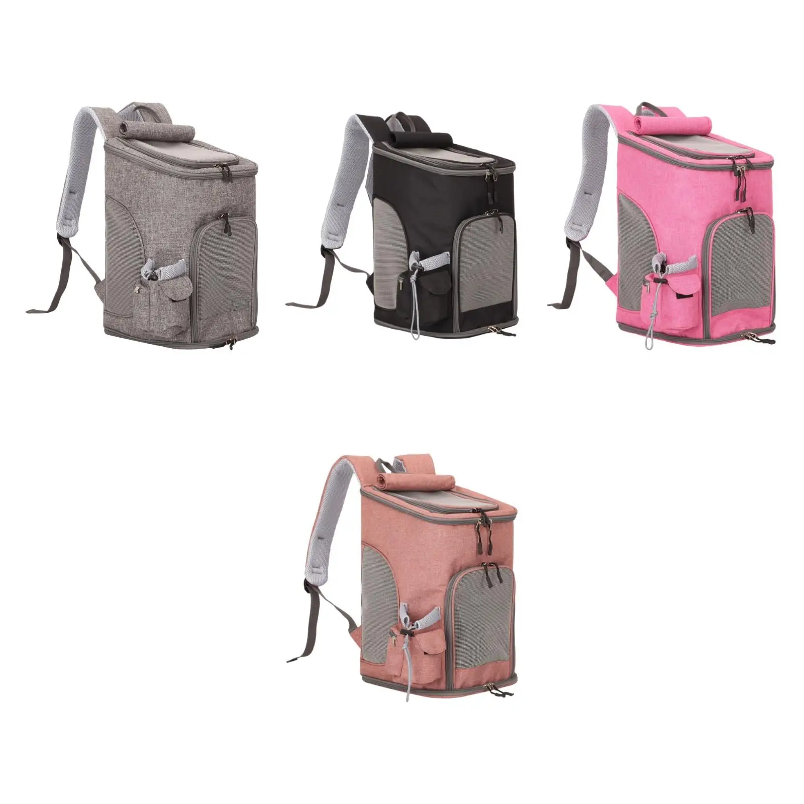 Mochila de malla para mascotas, cómoda bolsa portátil para gatos para acampar al aire libre y senderismo - imagen 3