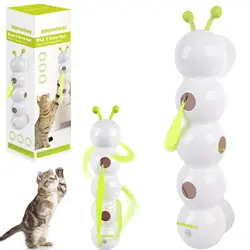 Juguete interactivo para gatos - Oruga móvil que persigue y divierte