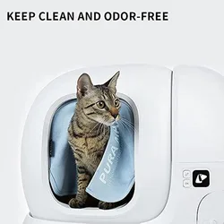 Cortina antipolvo PETKIT PURA MAX – Evita olores caja arena gatos
