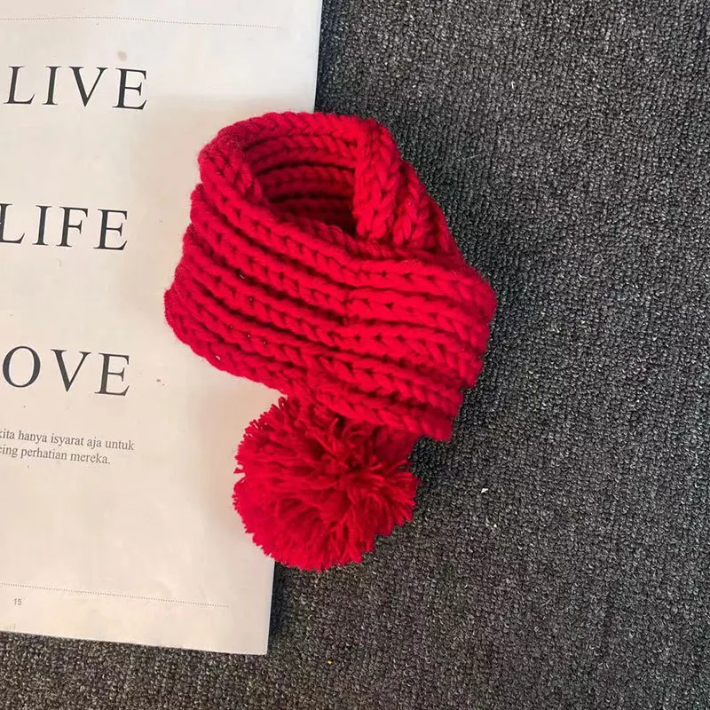 Bufanda para mascotas con patrón tejido de oso de peluche, bufanda de lana para mascotas, Collar para cachorros, accesorios para perros, Navidad, Halloween - imagen 3