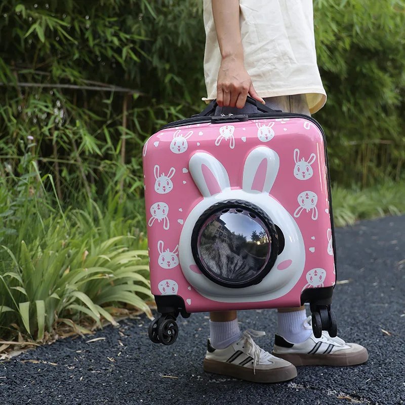 Transportín para gatos transpirable y portátil con diseño divertido - imagen 5