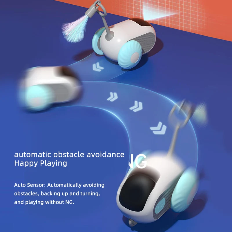 Juguete eléctrico autocalentable para gatos, juguete automático para gatos, palo de alivio, productos para gatos, Teaser, vehículo de Control remoto - imagen 4