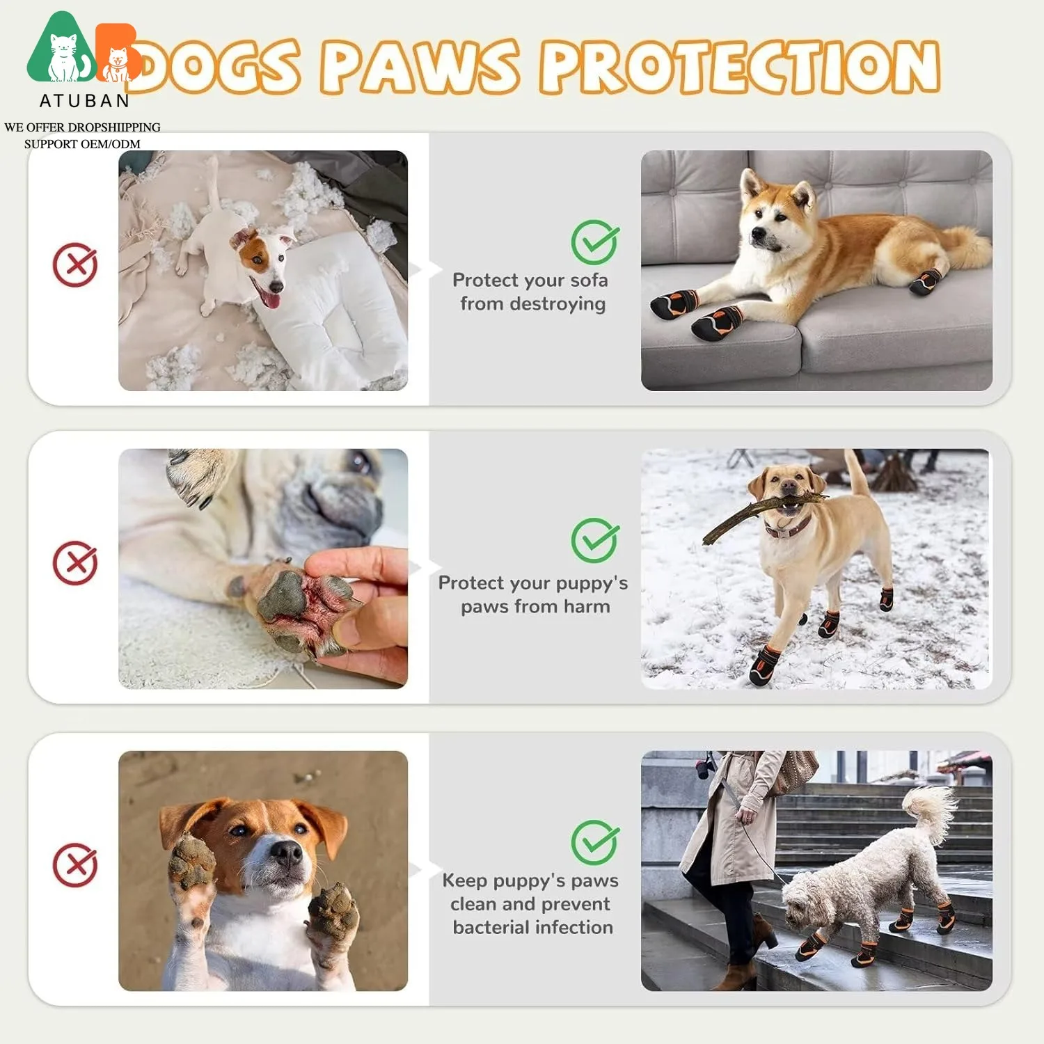 Botas protectoras de patas para perros – Ideales para suelo caliente - imagen 3
