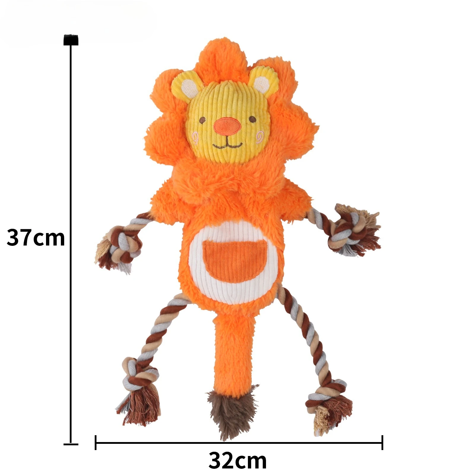 Juguete interactivo de peluche para perros con nudo para mascotas, juguete para perros que puede ocultar comida, juguetes para perros che olfatear, accesorios para perros Pomerianos para cachorros - imagen 4