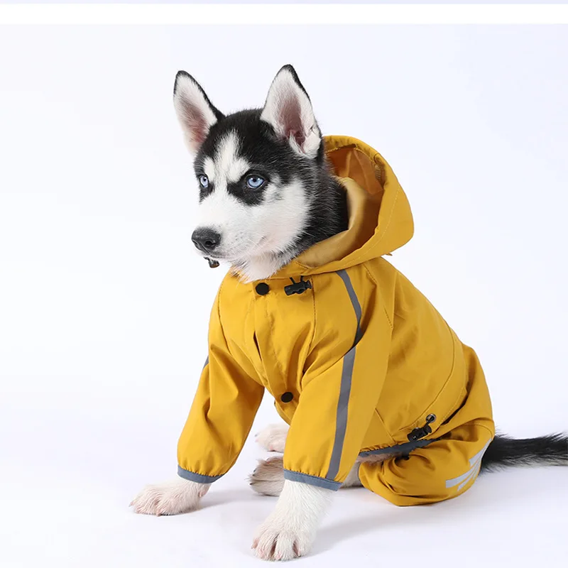 Ropa impermeable para perros pequeños, abrigos de lluvia para mascotas, chaqueta impermeable para cachorros, tira reflectante, Yorkie, Chihuahua, producto para mascotas - imagen 4