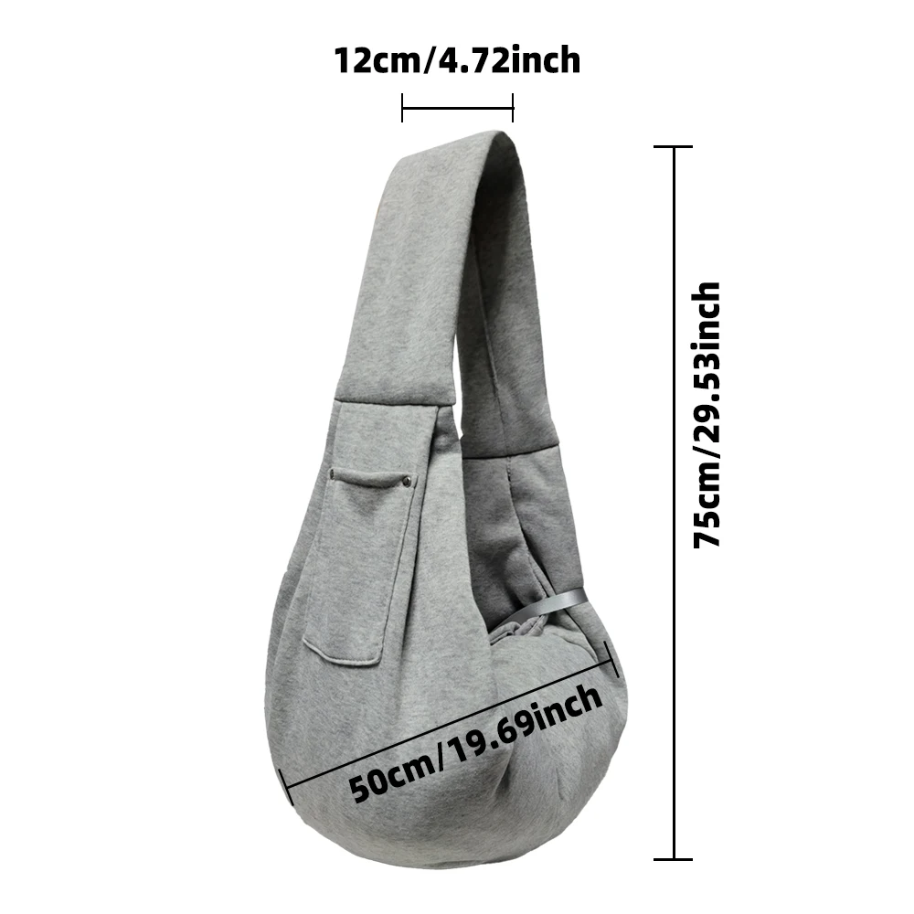 Bolsa transportadora para perros y mascotas, bolsos de hombro para cachorros de viaje al aire libre, bandoleras portátiles manos libres para perros pequeños y gatos - imagen 2