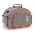 Grey with orange