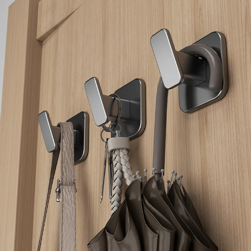 Gancho de pared para ropa, colgador de toallas de baño adhesivo sin taladro, fácil de instalar, gancho de pared para ahorro de espacio, gancho para ropa trasera de puerta práctico - imagen 4