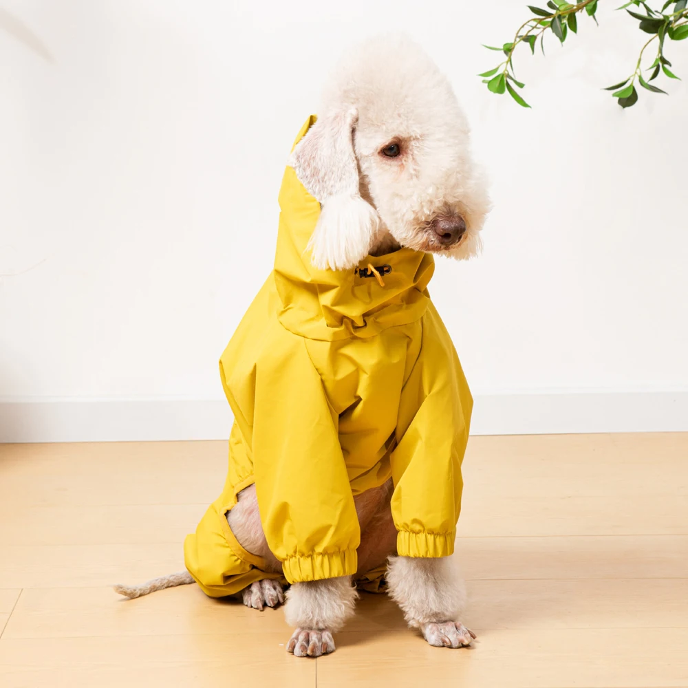 Chubasquero impermeable para perros – Ligero con capucha y cremallera - imagen 2