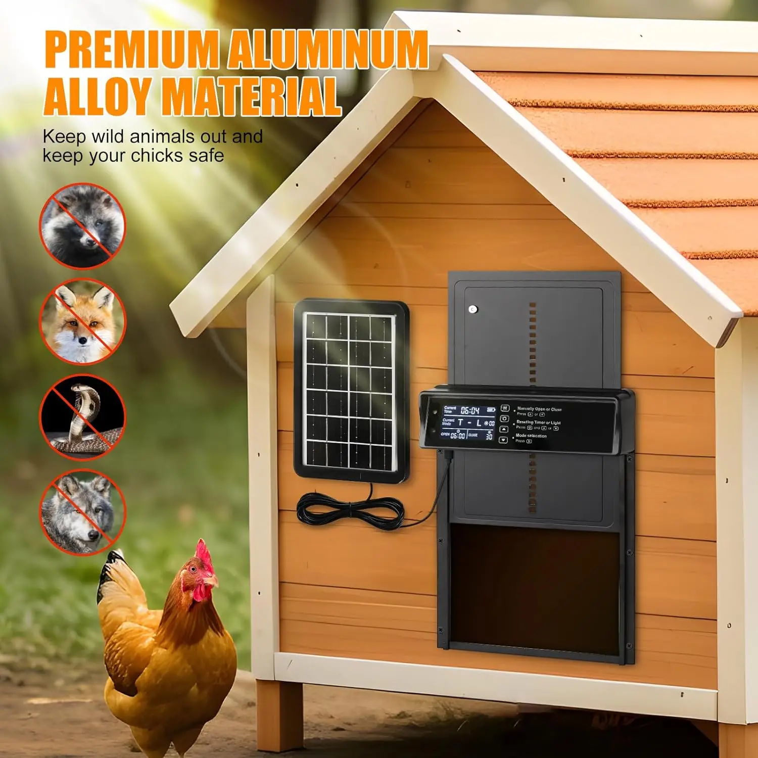 Puerta automática solar para gato o perro – Entrada libre - imagen 3