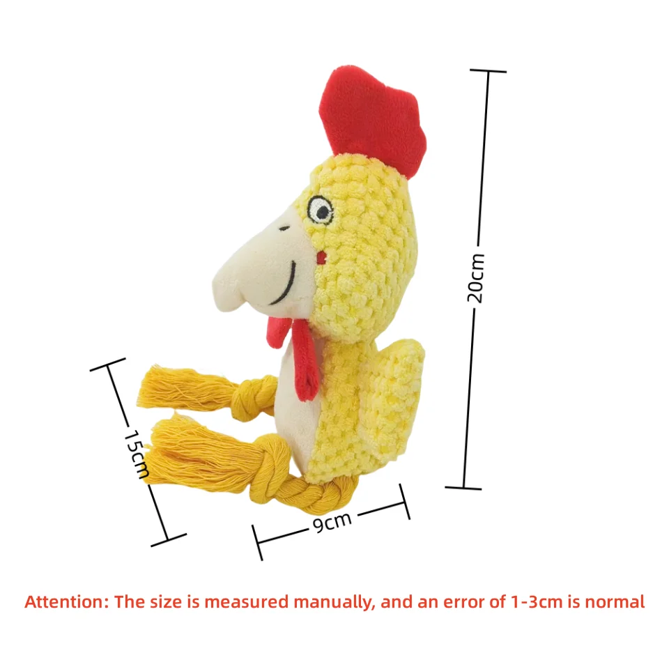 Juguete de enriquecimiento para perros, cuerda para animales, juguete para perros, cachorro de peluche, masticar, juguete chirrido para mascotas, juegos interactivos de dibujos animados para perros, cosas para perros - imagen 3