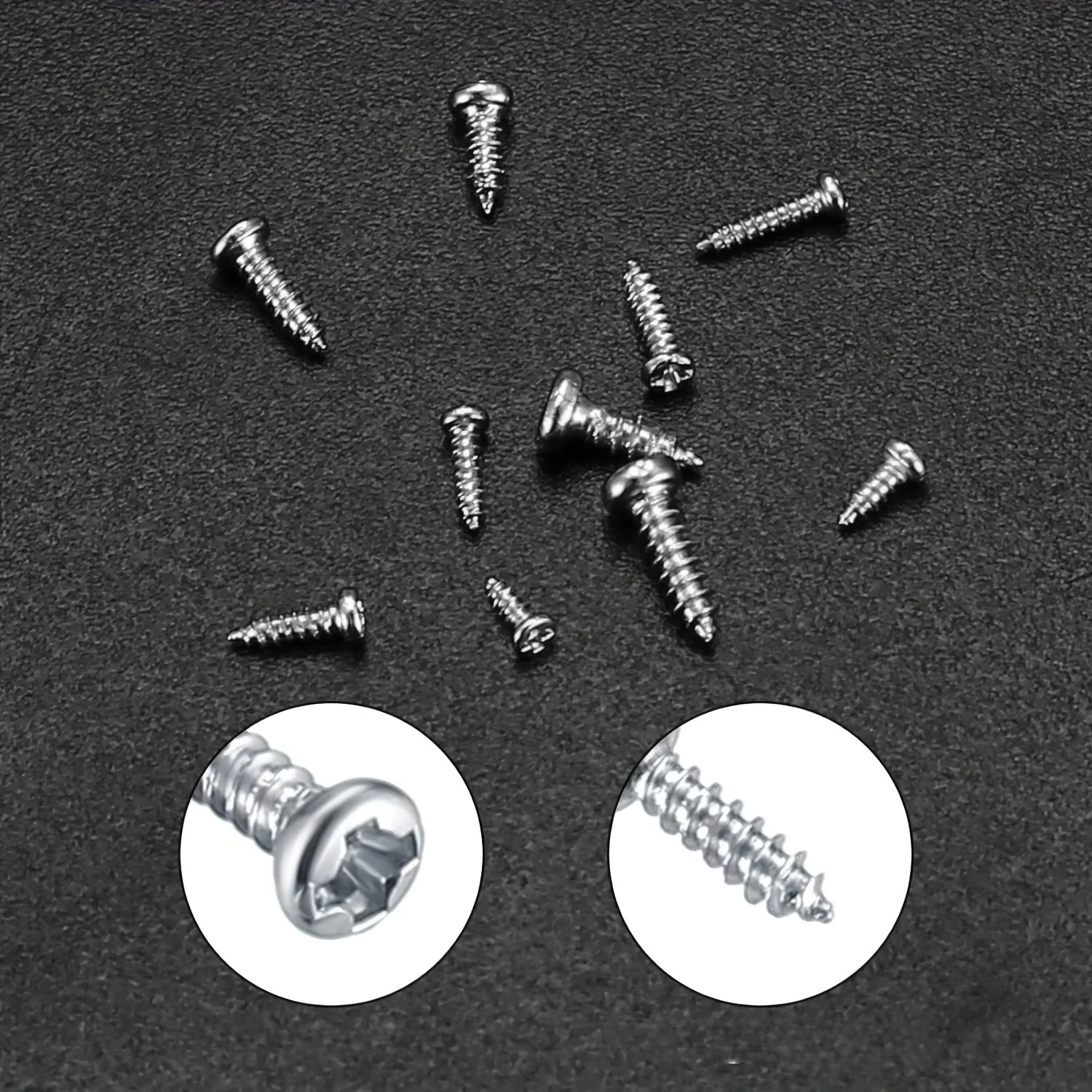 600/1200 juegos de tornillos autorroscantes en miniatura, kit de clasificación de tornillos metálicos de cabeza cruzada en miniatura - imagen 2