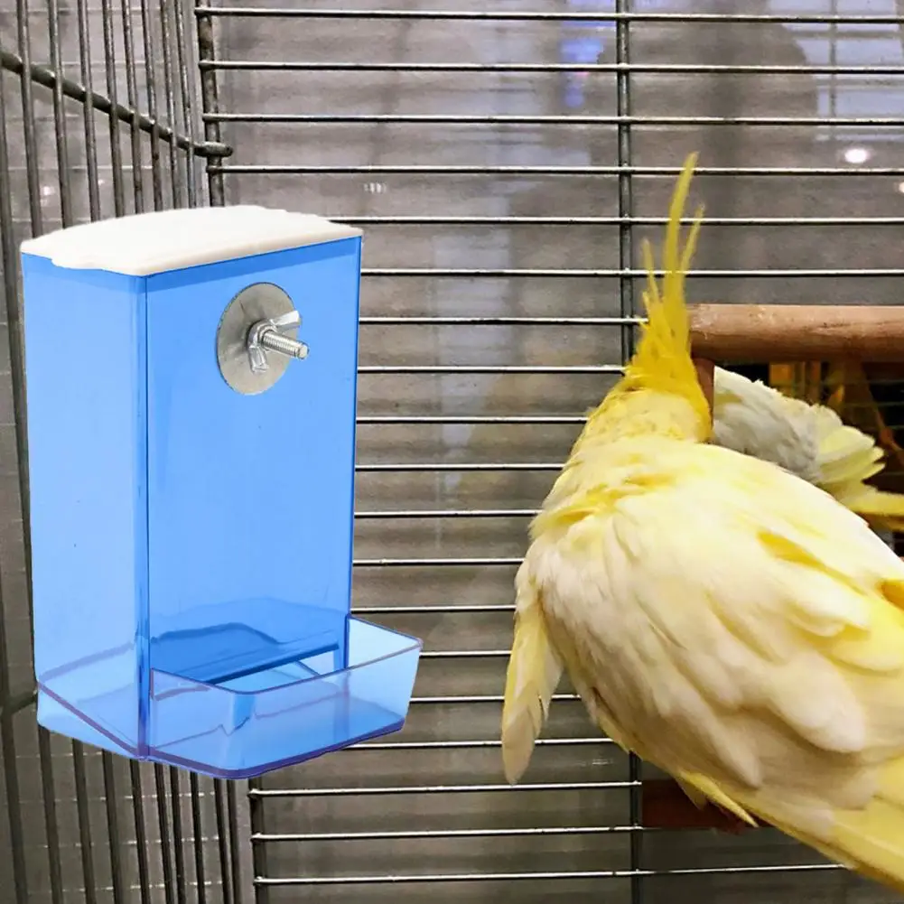 Contenedor de comida automático para pájaros, caja de comedero para loros, periquitos, pinzones, cacatúas - imagen 4