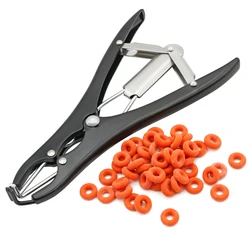Alicates castración cerdos y ovejas – Anillos goma profesionales