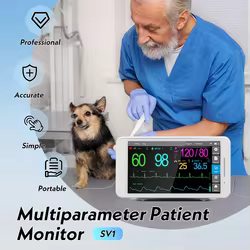 Monitor de signos vitales veterinario para gatos y perros en UCI
