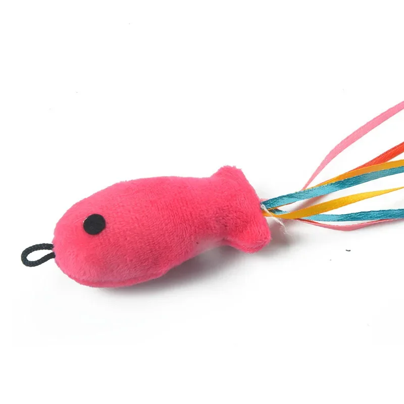 Cabeza de pez de alambre de acero, juguete de gato, cinta de pez - imagen 4