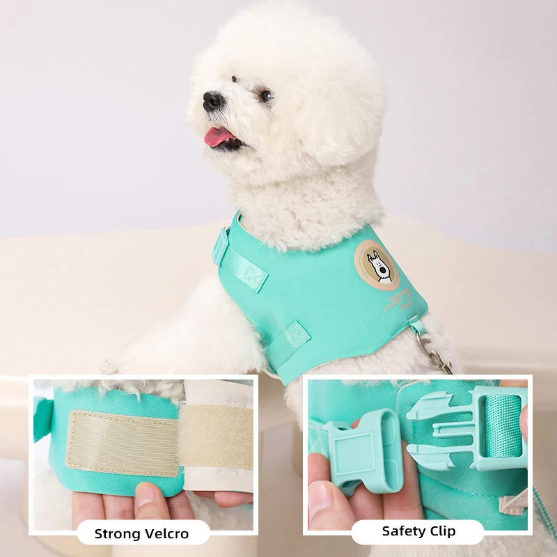 Correa para perro HOOPET, correa para el pecho para mascotas antiestrangulación, Corgi Teddy, camiseta interior para perro pequeño, correa para perro que camina, cuerda P para perro - imagen 4
