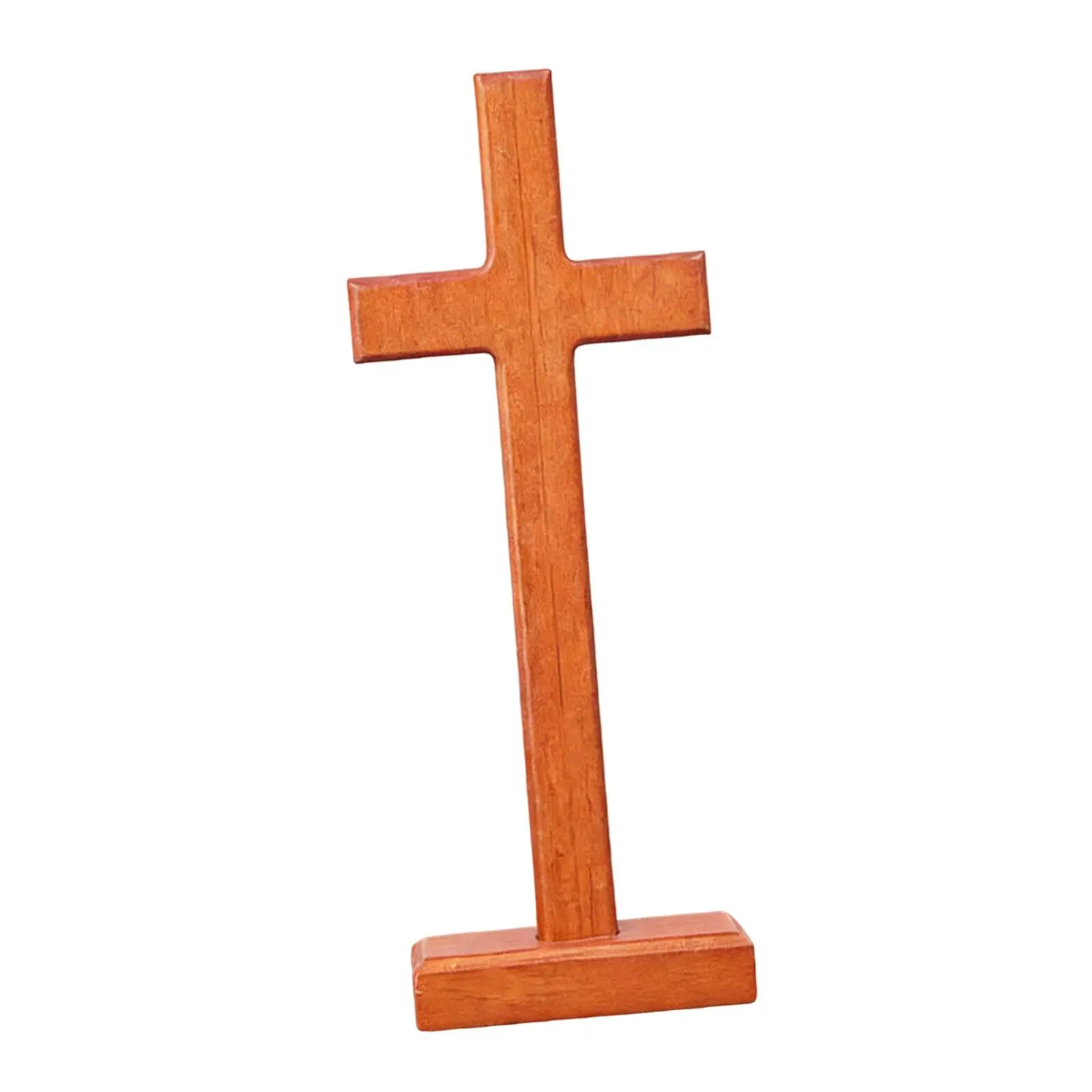 Cruz madera doble cara escultura cristiana decoración perros gatos - imagen 2