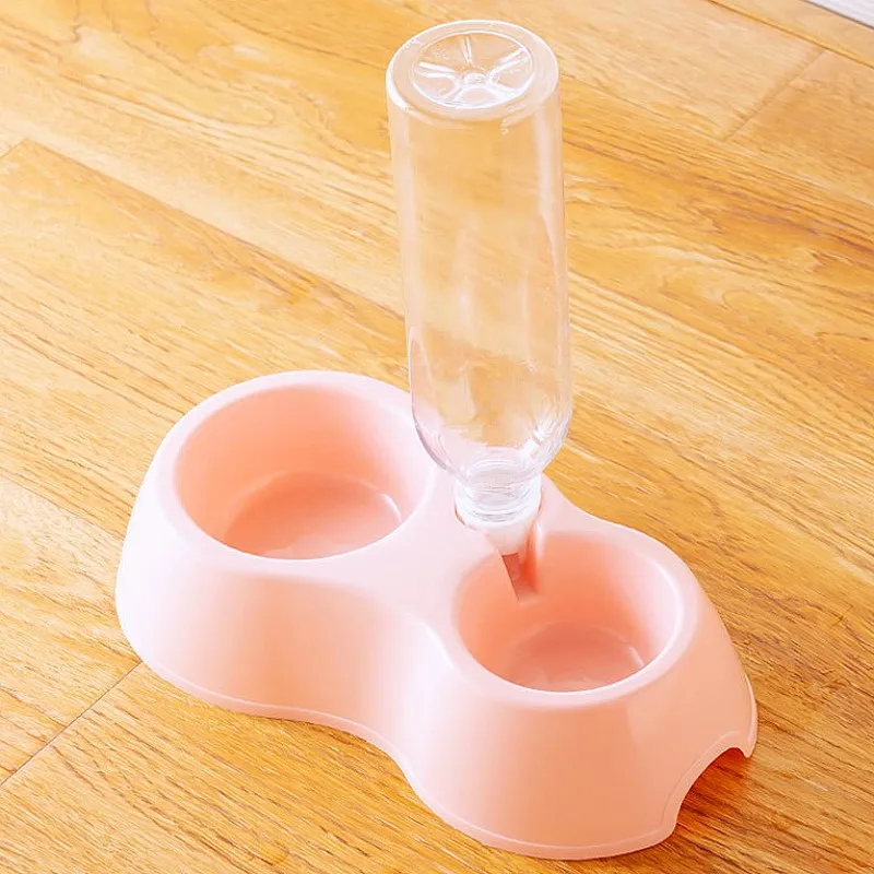 Cuenco para perros, cuencos dobles para alimentación de perros, contenedor de comida para perros con botella de agua, cuenco para gatos, cuencos de agua automáticos para perros, alimentador para cachorros - imagen 2