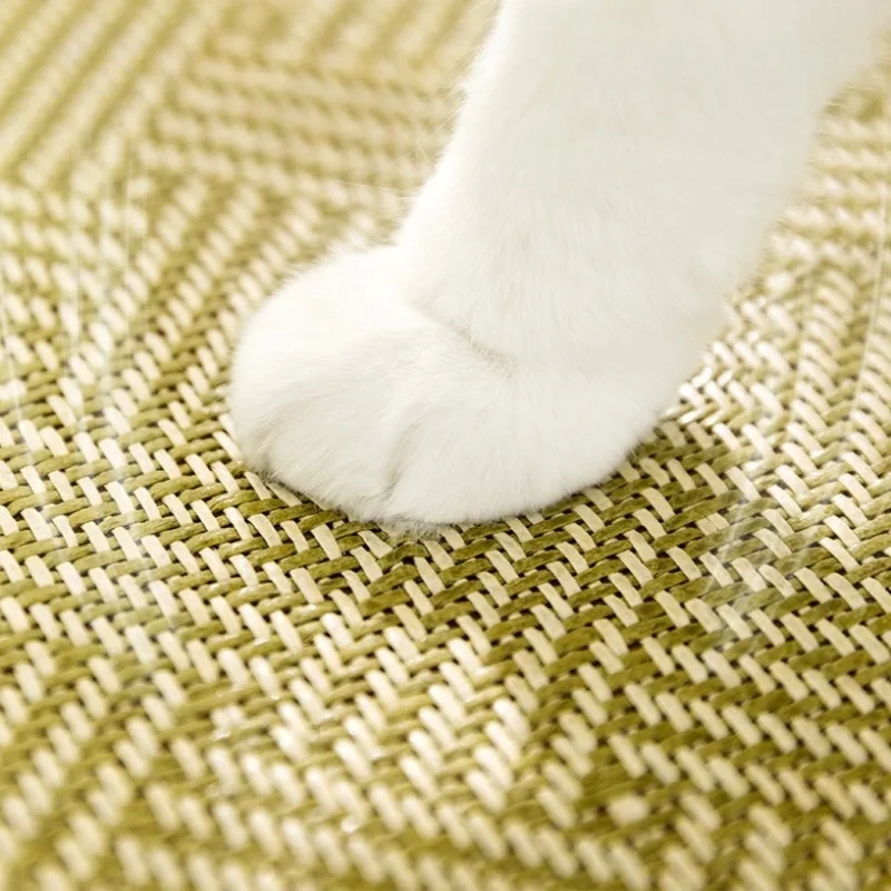 Esteras refrescantes tejidas de mimbre para mascotas, almohadillas para dormir transpirables de verano para gatos, suministros de disipación de calor para cachorros y gatitos, estera de cama suave para perros en casa - imagen 3