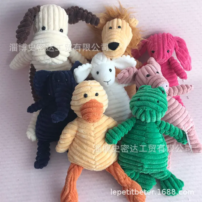 Juguetes de pana para perros pequeños y grandes, forma de Animal, peluche para mascotas, cachorro, masticable chirriante juguete, resistente a las mordeduras, accesorios para mascotas, suministros - imagen 3