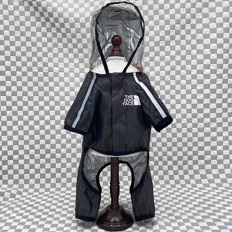 Chubasquero impermeable con capucha para perro, traje de Mascota de cuatro patas para perros medianos y grandes, de fácil limpieza, lavable - imagen 3